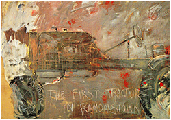 Basil Blackshaw H.R.H.A. - First Tractor in Randalstown