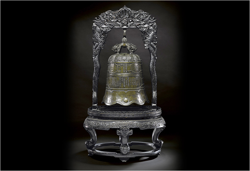 Bronze Kangxi Temple Bell, China 1695