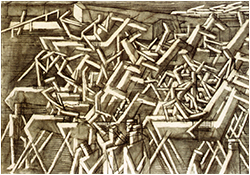 David Bomberg - Racehorses