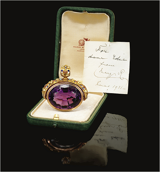 Gold, Amethyst and Enamel Pendant (mid 19th Century)