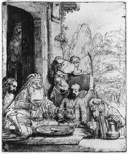 Rembrandt - Abraham entertaining the Angels