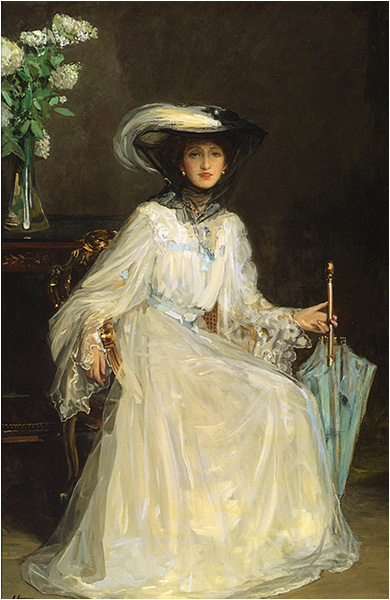 Evelyn, Lady Farquhar by Sir John Lavery