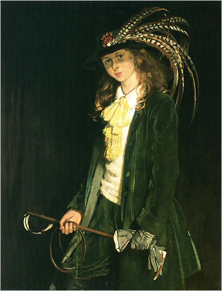 Sir William Orpen - Portrait of Gardenia St. George with Riding Crop
